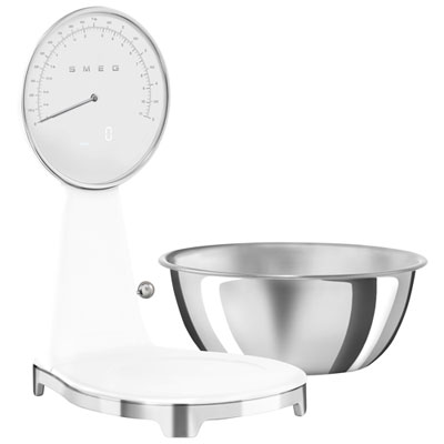 Smeg Analog / Digital Kitchen Scale - White