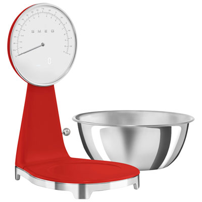 Smeg Analog / Digital Kitchen Scale - Red
