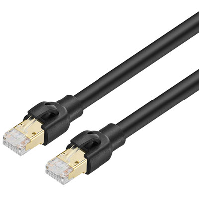 Câble Ethernet Cat8 De 3 M (10 Pi) D'insignia - Noir - Exclusivité De Best Buy