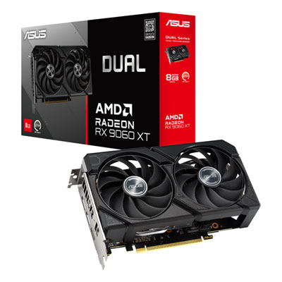 Image of ASUS Dual Radeon RX 9060 XT 8GB GDDR6 Video Card