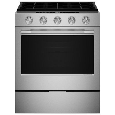 Cuisinière À Gaz Encastrable À 5 Brûleurs Avec Ventilateur De Convection Et Friture À Air Chaud 5 Pi³ 30 Po De Kitchenaid (Ksgs330Sps) - Acier Inoxydable Great & easy to navigate