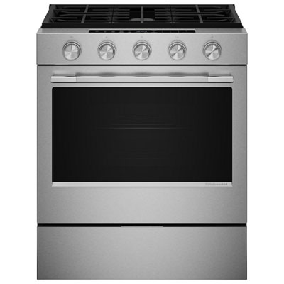 Cuisinière À Gaz Encastrable À 5 Brûleurs Avec Convection Véritable Et Friture À Air Chaud 5 Pi³ 30 Po De Kitchenaid (Ksgs530Sps) - Acier Inoxydable Great stove, we love it