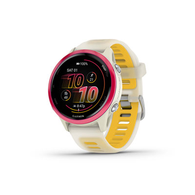 Garmin Forerunner 570 42mm Bluetooth Running Smartwatch - Translucent Bone/Mango