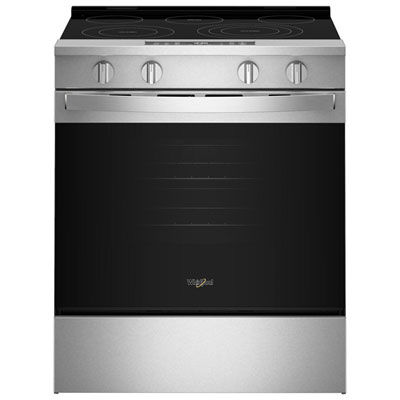 Whirlpool 30" 5.3 Cu Ft Fan Convection Slide-In Electric Air Fry Range (YWSES5030SZ) -Fingerprint Resistant Stainless Love it