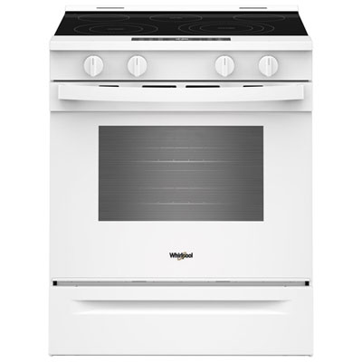 Whirlpool 30" 5.3 Cu. Ft. Fan Convection 5-Element Slide-In Electric Air Fry Range (YWSES5030SW) - White I have not had time to use all the settings yet, but I love the cook stove and oven bake