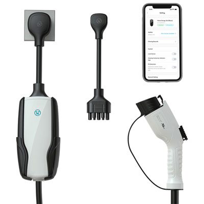 Pion Power Flex-AC Elite 32A Level 2 Portable Smart Electric Vehicle (EV) Charger - White