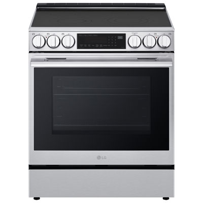 Cuisinière Électrique Encastrable À 5 Éléments Avec Convection Véritable Et Friture À L'air 6,3 Pi³ 30 Po De Lg (Lsel6335Xe) - Inox The best
