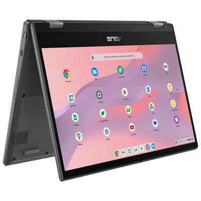 ASUS CM14 Flip 14" Touchscreen Chromebook - Gravity Grey (MediaTek Kompanio 520/8GB RAM/128GB SSD/ChromeOS)