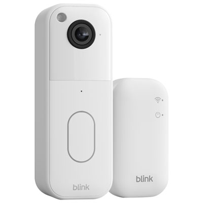 Blink 1440p Wi-Fi Video Doorbell System - White Best Camera So Far