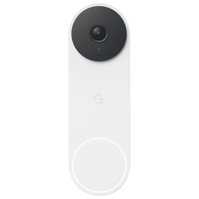 Sonnette Vidéo Wi-Fi Avec Fil Nest De Google (3E Génération) Avec Gemini - Neige Best camera