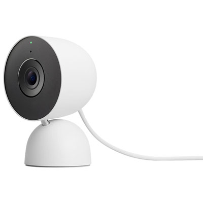 Google Nest Cam 3rd Gen Wired Indoor Security Camera with Gemini - Snow Best Indoor Cam Option