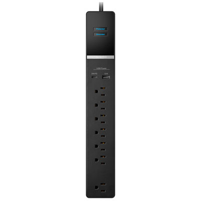 Rocketfish 7-Outlet Surge Protector with USB-A/USB-C Ports