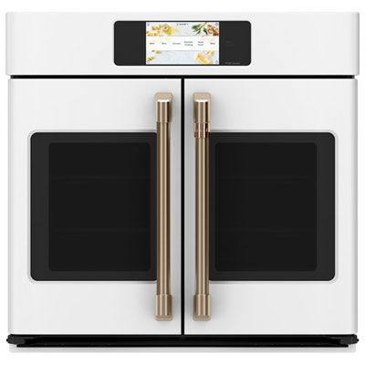 Open Box - Café 30" 5 Cu. Ft. True Convection Electric Wall Oven (CTS90FP4NW2) - Matte White - Perfect Condition