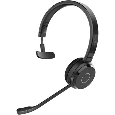 Boîte Ouverte - Casque D'écoute Bluetooth Sans Fil Evolve 65 Te De Jabra Avec Microphone Intégré (6693-839-409)