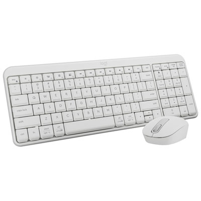 Logitech MK250 Wireless Keyboard & Mouse Combo - White - English Love it