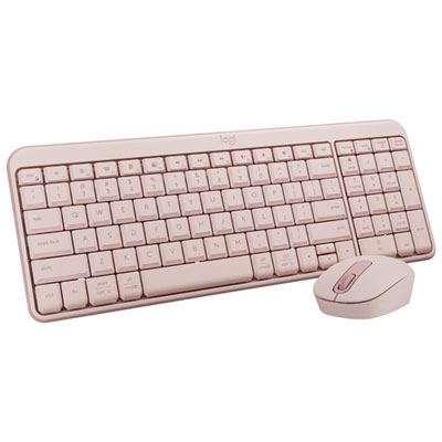Logitech MK250 Wireless Keyboard & Mouse Combo - Rose - English Love it