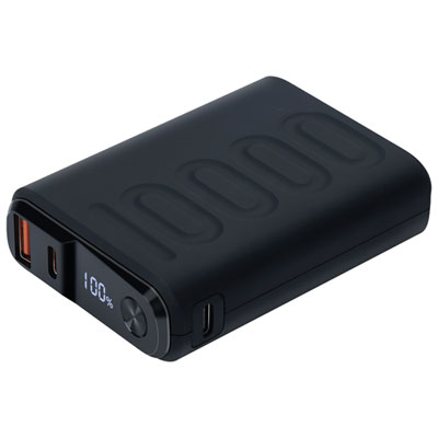 Chargeur Portable Compact Double Port Usb-C/usb-A De Kopplen, 10000 Mah - Noir