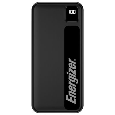Energizer MAX 10000 mAh USB-C/USB-A Power Bank - Black