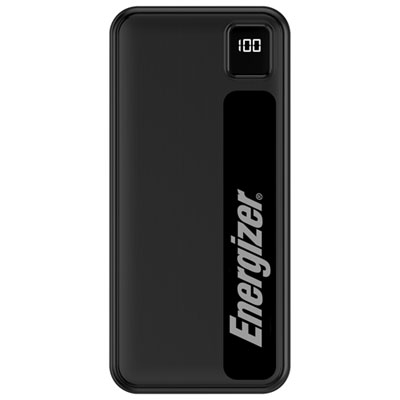 Energizer MAX 20000 mAh USB-C/USB-A Power Bank - Black
