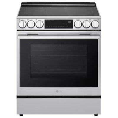 LG 30" 6.3 Cu. Ft. True Convection 5-Element Slide-In Induction Air Fry Range (LSIL6336XE) - Stainless Steel Great Induction Range and Oven