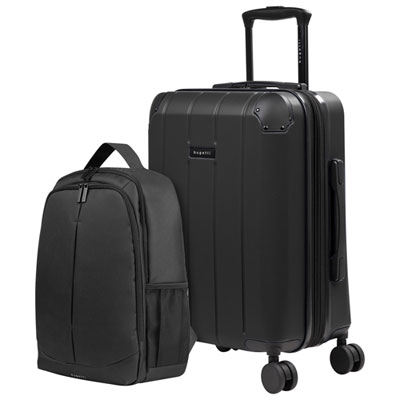 Bagage De Cabine Rigide Extensible De 21,5 Po Et Sac À Dos New York De Bugatti - Fer Forgé - Exclusivité De Best Buy