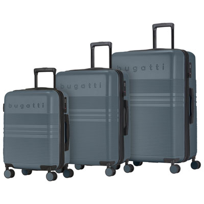 Ensemble De 3 Valises Rigides Extensibles Luxor De Bugatti - Bleu - Exclusivité De Best Buy