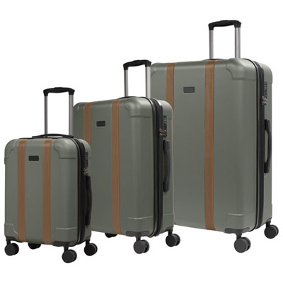 Ensemble De 3 Valises Rigides Extensibles Windsor De Bugatti - Kaki - Exclusivité De Best Buy