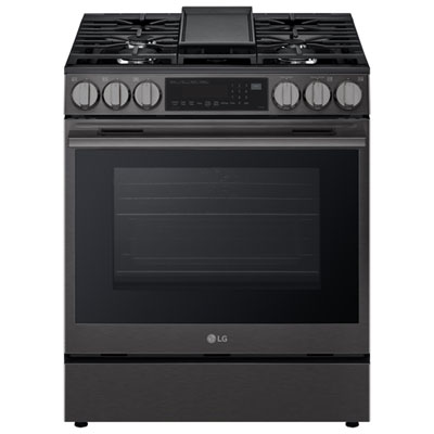 Cuisinière À Gaz Encastrable De 30 Po À 5 Brûleurs Et À Four À Convection Véritable De 6,3 Pi³ De Lg (Lsgl6335Z) - Inox Noir great value