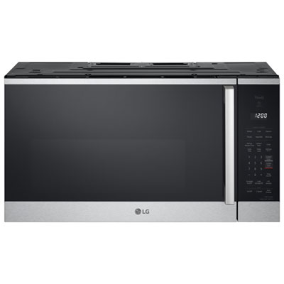Image of LG ThinQ Over-The-Range Microwave - 1.8 Cu. Ft. - Stainless Steel