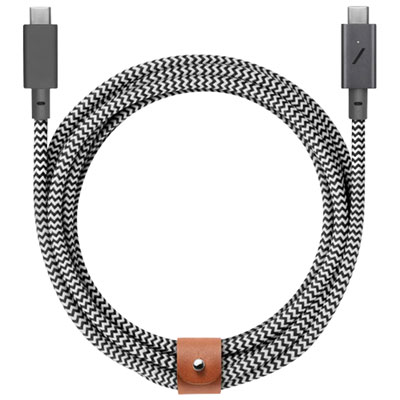 Native Union Belt XL 3m (10 ft.) USB-C to Lightning Cable - Zebra Black