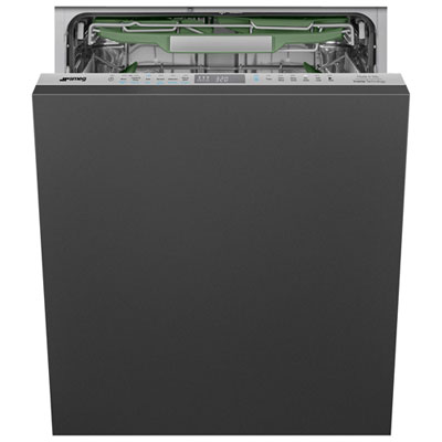 Lave-Vaisselle Encastrable 24 Po 38 Db Avec Cuve En Inox Et Troisième Panier De Smeg (Dw8630) - Prêt Pour Panneau