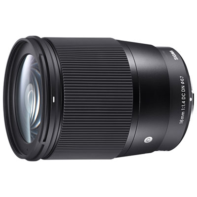 Sigma 16mm f/1.4 DC DN Contemporary Lens for Canon RFS-Mount