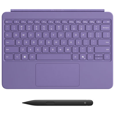 Microsoft Surface Pro 12" Keyboard with Slim Pen - Violet - English