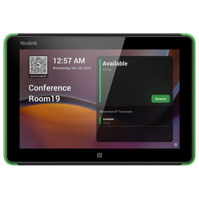 "Yealink RoomPanel E2 8"" WXGA Touchscreen Meeting Room Scheduling Monitor (ROOMPANEL-E2)"