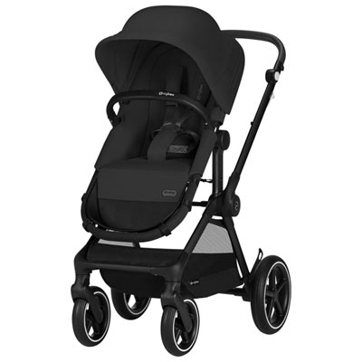 Cybex EOS Lux Convertible Stroller - Moon Black/Black Frame