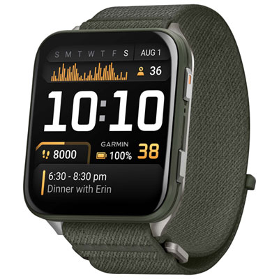 Montre Intelligente Gps De 51 Mm Amoled Venu X1 De Garmin - Vert Mousse I love the screen