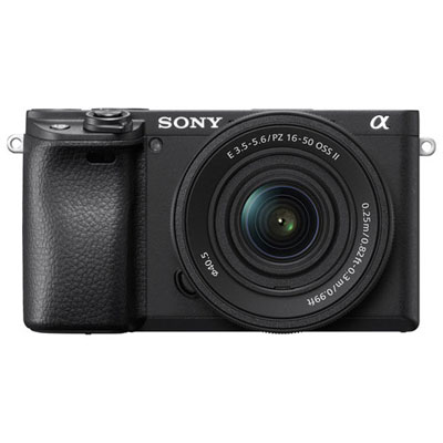 Open Box - Sony Alpha 6400 APS-C Mirrorless Camera with 16-50mm Lens Kit - Black