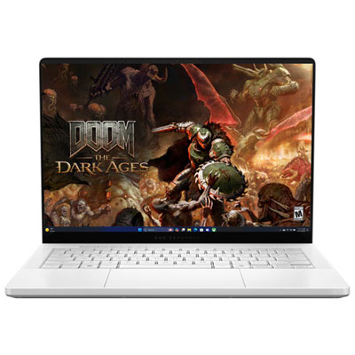 Open Box - ASUS ROG Zephyrus G14 14" Gaming Laptop - Platinum White (AMD Ryzen AI 9 HX 370/32GB RAM/1TB SSD)
