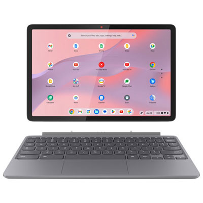 Open Box - Lenovo Duet 11" Detachable Notebook w/Keyboard & Stylus -Grey (MediaTek Kompanio 838/128GB eMMC/8GB RAM)