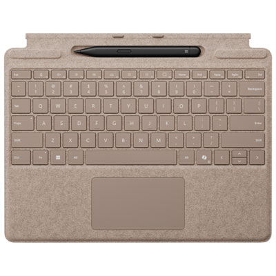 Clavier Pour Surface Pro De Microsoft Avec Stylet Slim Pen (2E Édition) Pour Surface Pro (11E Édition)/pro 8/pro 9 - Dune - Anglais