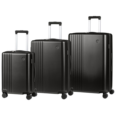 Ensemble De 3 Valises Rigides Extensibles Velora De Champs - Noir Love it