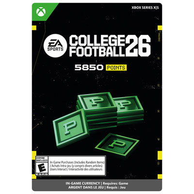 College Football 26 - 5850 Points (Xbox Series X|S) - Téléchargement Numérique