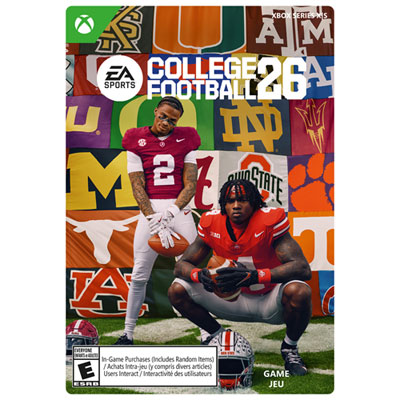 College Football 26 (Xbox Series X|S) - Téléchargement Numérique Best football game out currently! Got a great deal on it from best buy