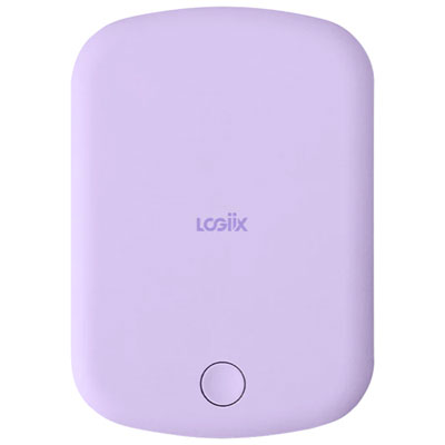 Logiix Vibrance Piston 5000 mAh 12W USB-C Power Bank with MagSafe - Lavender