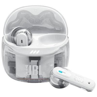 JBL Tune Flex 2 Ghost Edition In-Ear Noise Cancelling True Wireless Earbuds - Ghost White Great bass sound quality