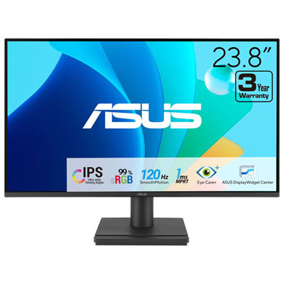 Open Box - ASUS Eye Care 24" FHD 120Hz 1ms GTG IPS LED Gaming Monitor (VA249HG)