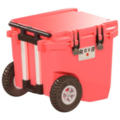 RovR RollR 42.6 L Hard Shell Sided Wheeled Cooler - Coral Hands down best ones I’ve use on any cooler out there