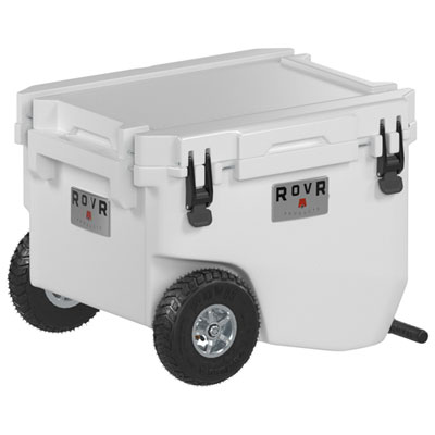 Glacière À Parois Rigides Sur Roues De 56,8 L Avec Poignée Rollr De Rovr - Poudre No question the best wheeled cooler on the market