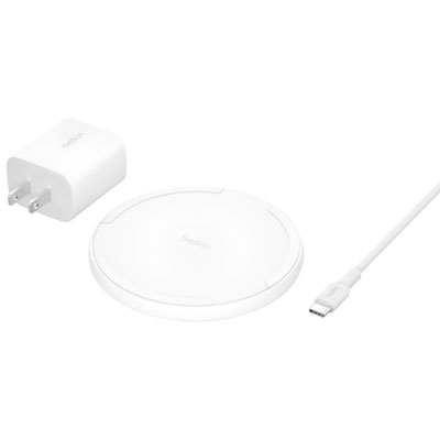 Belkin 15W Qi2 Wireless Charging Pad with MagSafe - White