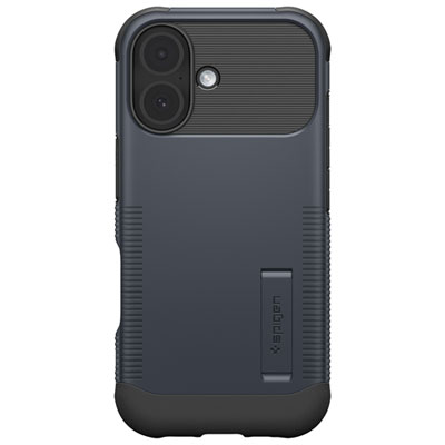 Spigen Slim Armor MagFit Fitted Hard Shell Case with Magnetic Ring for iPhone 17 - Metal Slate